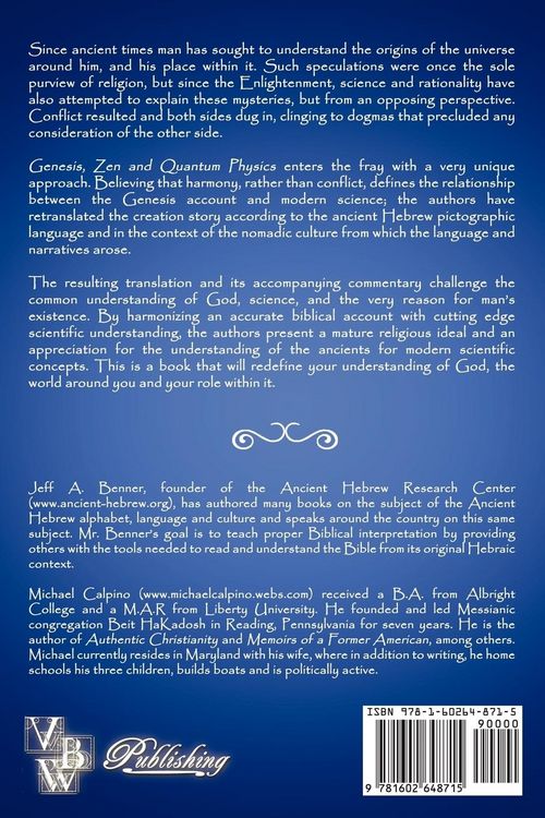 Produktbild: Genesis, Zen and Quantum Physics - A Fresh Look at the Theology and Science of Creation