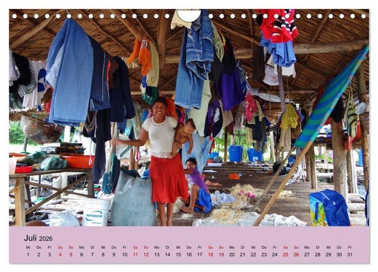 Produktbild: Venezuela - Natur pur Orinoco Delta und die Anden (Wandkalender 2026 DIN A4 quer), CALVENDO Monatskalender