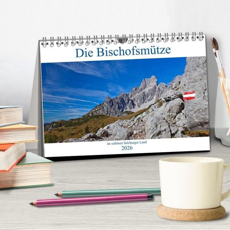 Produktbild: Die Bischofsm&uuml;tze im sch&ouml;nen Salzburger Land (Tischkalender 2026 DIN A5 quer), CALVENDO Monatskalender