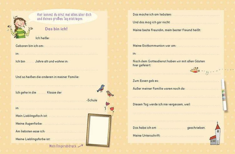 Produktbild: Mein ganz besonderer Tag - Das Freundebuch zur Erstkommunion