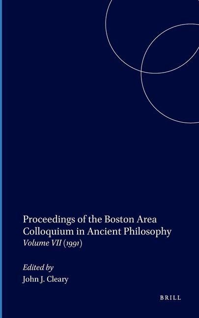 Produktbild: Proceedings of the Boston Area Colloquium in Ancient Philosophy