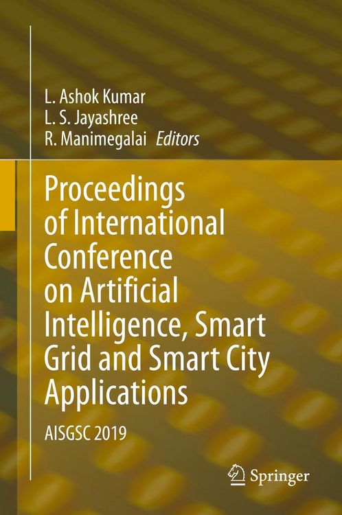 Produktbild: Proceedings of International Conference on Artificial Intelligence, Smart Grid and Smart City Applications