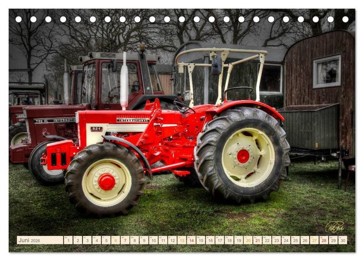 Produktbild: Oldtimer - Traktoren f&uuml;r Liebhaber (Tischkalender 2026 DIN A5 quer), CALVENDO Monatskalender