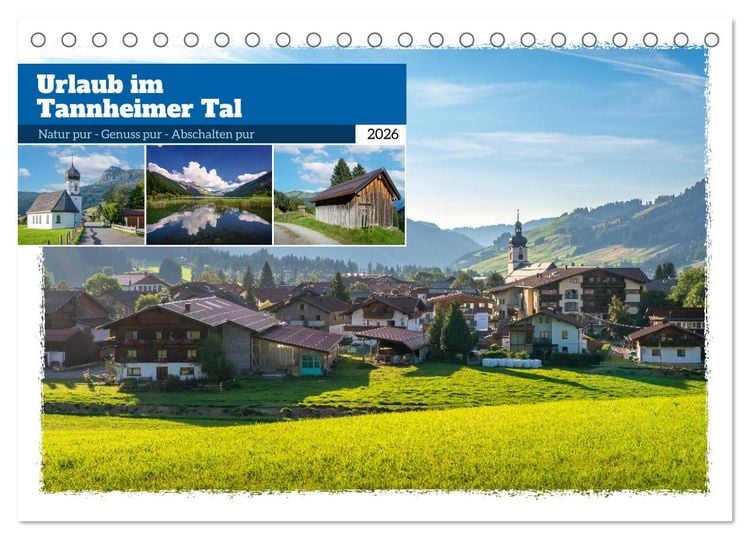 Produktbild: Urlaub im Tannheimer Tal (Tischkalender 2026 DIN A5 quer), CALVENDO Monatskalender