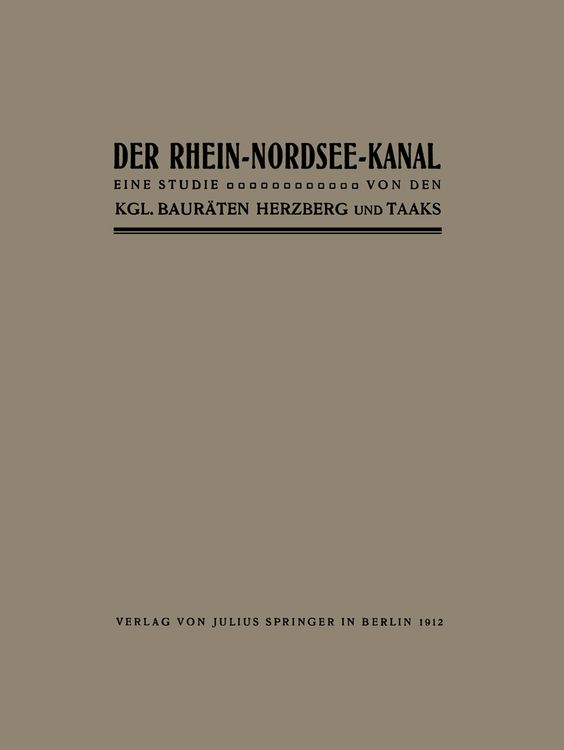 Produktbild: Der Rhein-Nordsee-Kanal