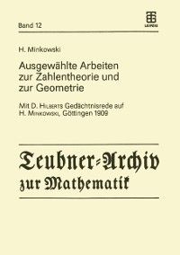 Produktbild: Ausgew&auml;hlte Arbeiten zur Zahlentheorie und zur Geometrie
