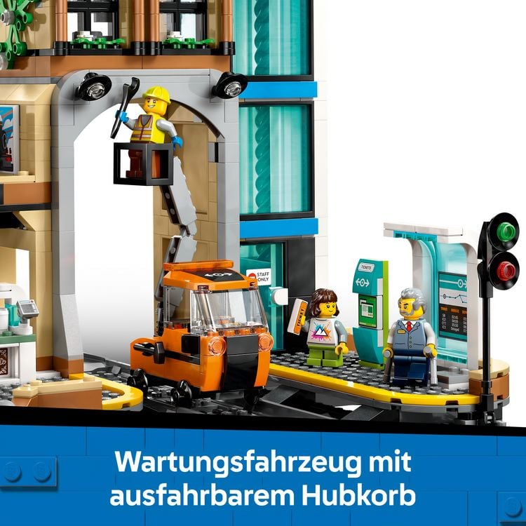 Produktbild: LEGO City 60469 Hauptbahnhof, Eisenbahn Spielzeug f&uuml;r Kinder ab 7 Jahren
