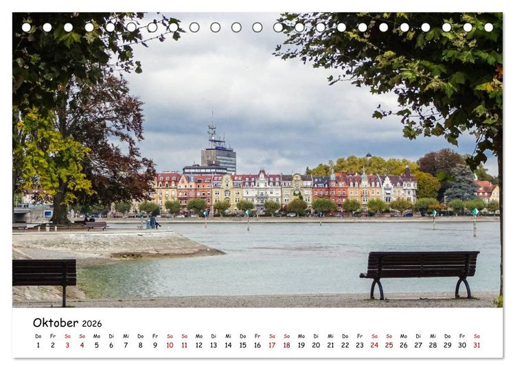 Produktbild: Konstanz - Juwel am Bodensee (Tischkalender 2026 DIN A5 quer), CALVENDO Monatskalender