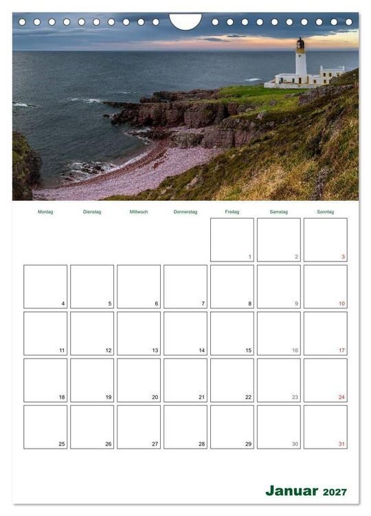 Produktbild: Schottland Entdeckungstour (Wandkalender 2027 DIN A4 hoch), CALVENDO Monatskalender
