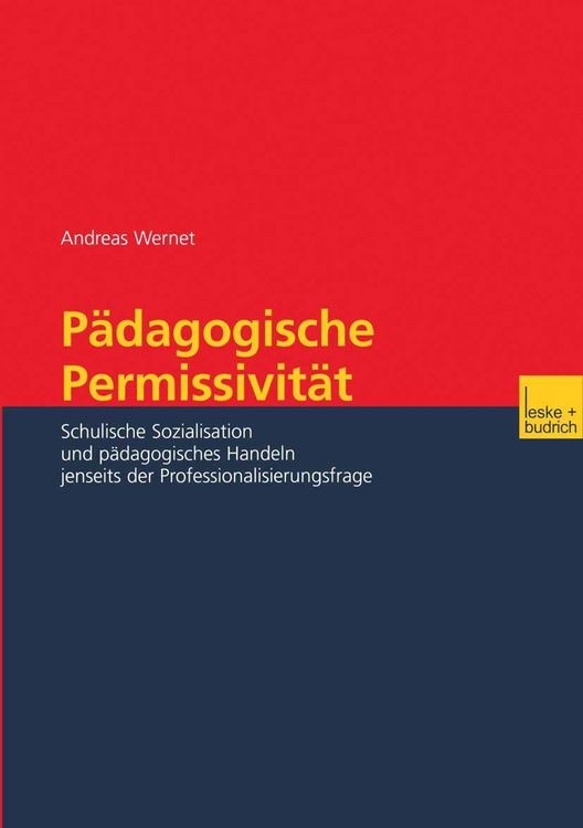 Produktbild: P&auml;dagogische Permissivit&auml;t