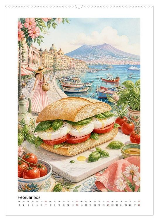 Produktbild: GEMALTE GAUMENFREUDEN - Sandwiches (Wandkalender 2027 DIN A2 hoch), CALVENDO Monatskalender