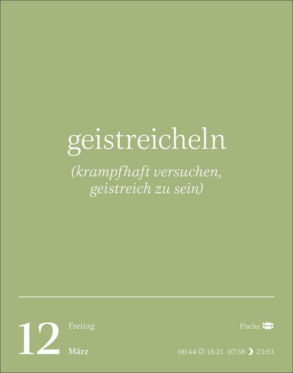 Produktbild: Duden Vergessene Wortsch&auml;tze Tagesabrei&szlig;kalender 2027