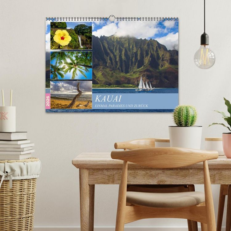 Produktbild: Kauai - Einmal Paradies und zur&uuml;ck (Wandkalender 2026 DIN A3 quer), CALVENDO Monatskalender