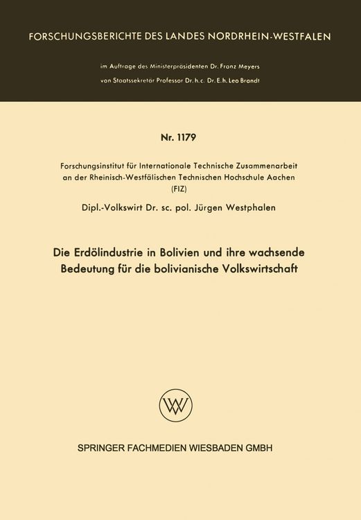 Bild vom Artikel Die Erdölindustrie in Bolivien und ihre wachsende Bedeutung für die bolivianische Volkswirtschaft vom Autor Jürgen Westphalen