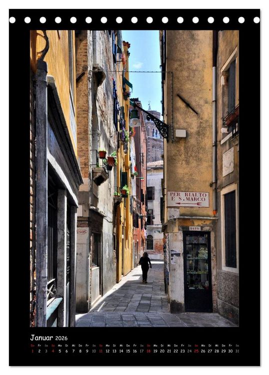 Produktbild: Venedig (Tischkalender 2026 DIN A5 hoch), CALVENDO Monatskalender