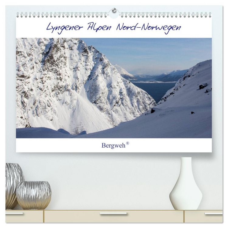 Produktbild: Lyngener Alpen Nord-Norwegen (hochwertiger Premium Wandkalender 2026 DIN A2 quer), Kunstdruck in Hochglanz