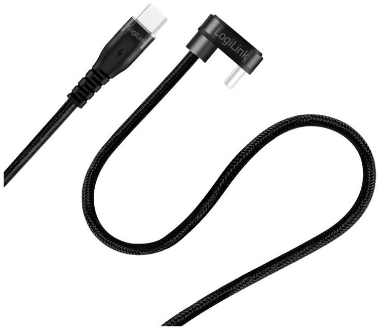 Produktbild: LogiLink USB-Kabel USB 2.0 USB-C&reg; Stecker 2.00 m Schwarz CU0191