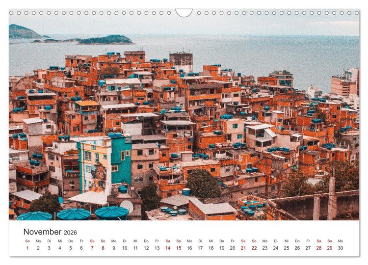 Produktbild: Rio de Janeiro - Am Fu&szlig;e des Corcovados. (Wandkalender 2026 DIN A3 quer), CALVENDO Monatskalender
