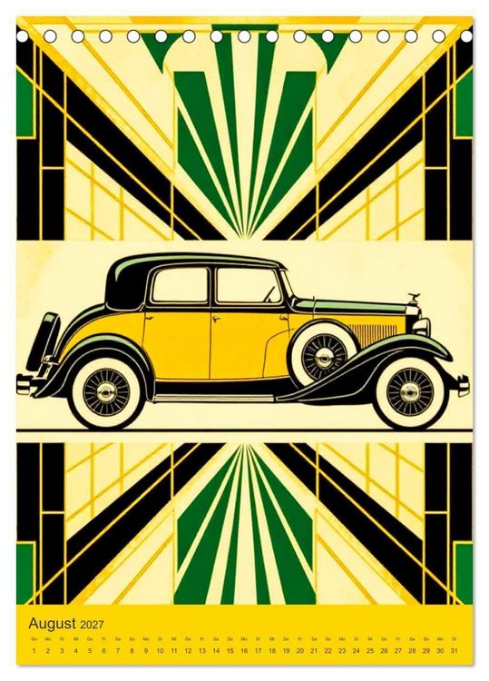 Produktbild: Art Deco Luxury &ndash; Golden Twenties (Tischkalender 2027 DIN A5 hoch), CALVENDO Monatskalender