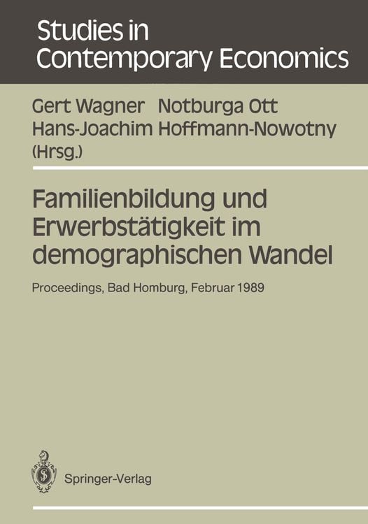 Produktbild: Familienbildung und Erwerbst&auml;tigkeit im demographischen Wandel