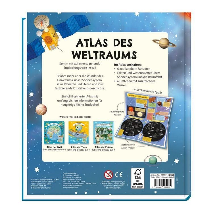Produktbild: TR&Ouml;TSCH - Kinderatlas Das gro&szlig;e Entdeckerbuch Atlas des Weltraums| Ab 8 Jahren