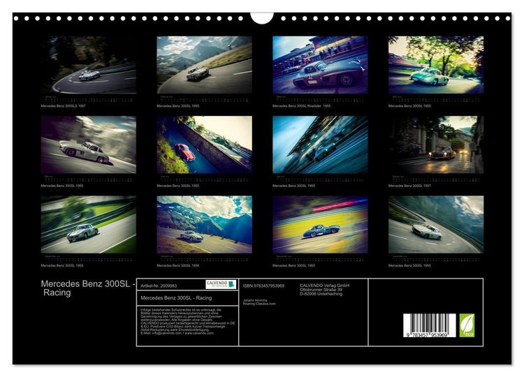 Produktbild: Mercedes Benz 300SL - Racing (Wandkalender 2026 DIN A3 quer), CALVENDO Monatskalender