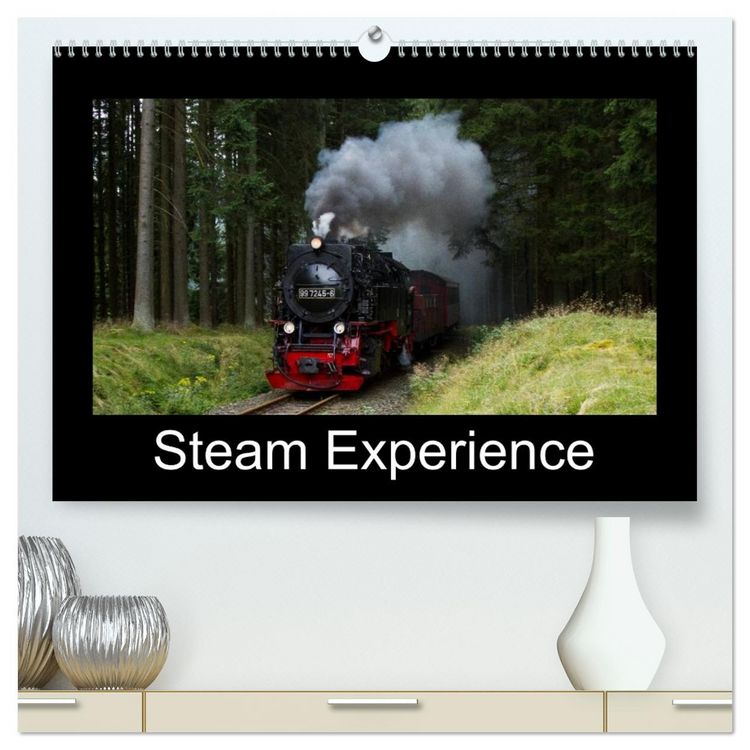 Produktbild: Steam Experience (High Quality Premium Wall Calendar 2026 DIN A2 landscape),CALVENDO 12 Month Wall Calendar