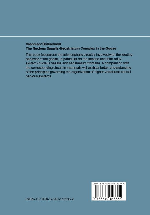 Produktbild: The Nucleus Basalis-Neostriatum Complex in the Goose (Anser anser L.)