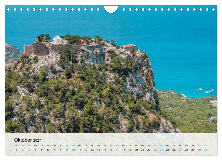 Produktbild: Rhodos - Die Highlights der Insel (Wandkalender 2027 DIN A4 quer), CALVENDO Monatskalender
