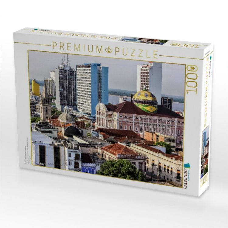Produktbild: CALVENDO Puzzle Teatro Amazonas Manaus | 1000 Teile Lege-Gr&ouml;&szlig;e 64x48cm Foto-Puzzle f&uuml;r gl&uuml;ckliche Stunden