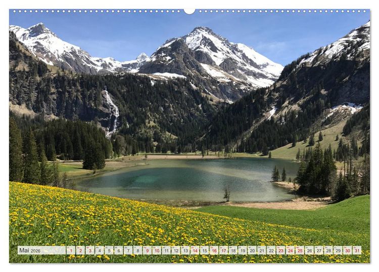 Produktbild: Bergblicke der Schweiz (Wandkalender 2026 DIN A2 quer), CALVENDO Monatskalender