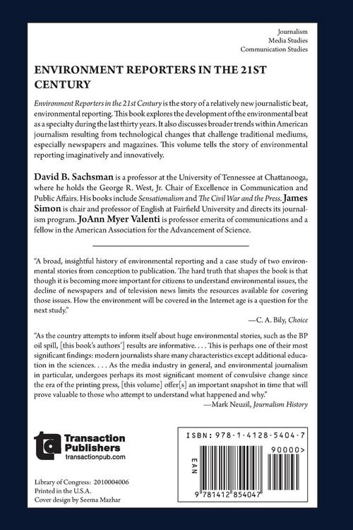 Produktbild: Environment Reporters in the 21st Century