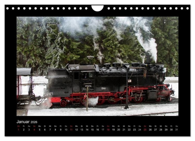 Produktbild: Dampferlebnis im Harz (Wandkalender 2026 DIN A4 quer), CALVENDO Monatskalender