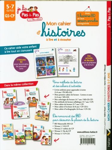 Produktbild: Mon cahier d'histoires &agrave; lire et &agrave; &eacute;couter : 5-7 ans, GS-CP
