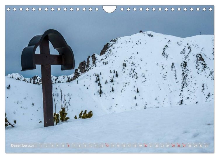 Produktbild: Gipfelkreuze auf bayerischen Bergen (Wandkalender 2026 DIN A4 quer), CALVENDO Monatskalender