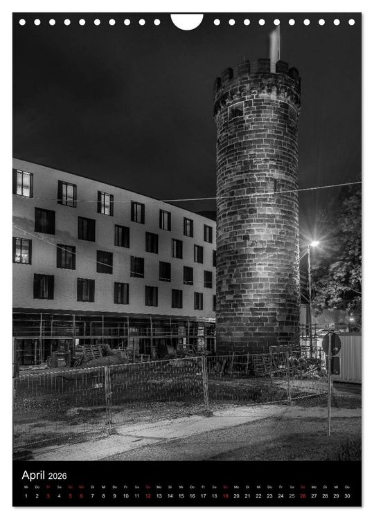 Produktbild: Heilbronn bei Nacht 2 (Wandkalender 2026 DIN A4 hoch), CALVENDO Monatskalender