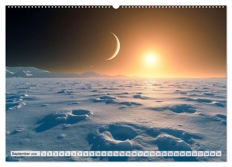 Produktbild: Kosmische Landschaften - Jenseits der Erde (Wandkalender 2026 DIN A2 quer), CALVENDO Monatskalender