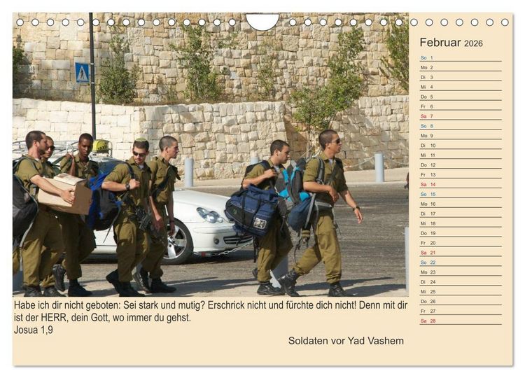 Produktbild: Jerusalem mit Bibelversen / Geburtstagsplaner (Wandkalender 2026 DIN A4 quer), CALVENDO Monatskalender