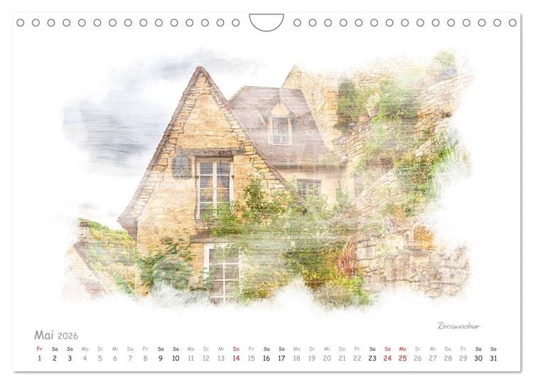 Produktbild: Romantisches P&eacute;rigord (Wandkalender 2026 DIN A4 quer), CALVENDO Monatskalender