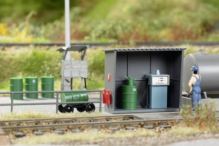 Produktbild: Auhagen 11469 H0 Kleinlok-Tankstelle