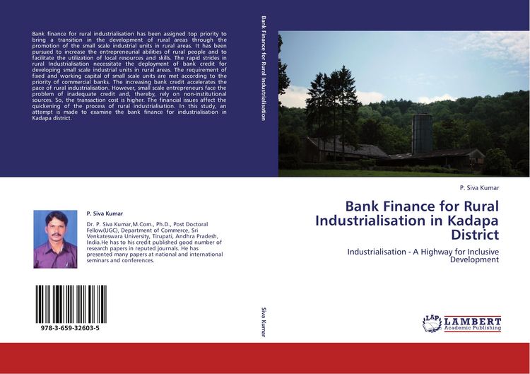 Produktbild: Bank Finance for Rural Industrialisation in Kadapa District