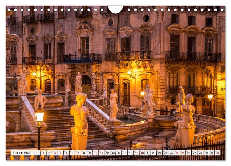 Produktbild: Sizilien - Palermo (Wandkalender 2026 DIN A4 quer), CALVENDO Monatskalender