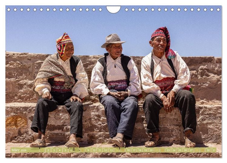 Produktbild: Peru - Bunte Vielfalt von Machu Picchu bis zur Atacama W&uuml;ste (Wandkalender 2026 DIN A4 quer), CALVENDO Monatskalender