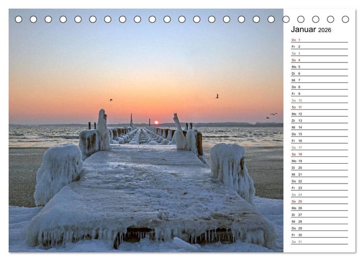 Produktbild: Ostseeheilbad Travem&uuml;nde - Die sch&ouml;nste Tochter L&uuml;becks (Tischkalender 2026 DIN A5 quer), CALVENDO Monatskalender