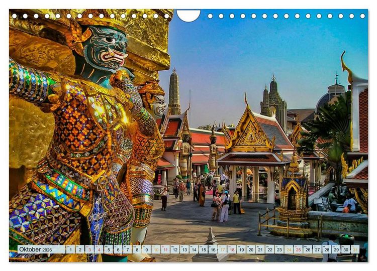 Produktbild: Bangkok - K&ouml;nigreich Thailand (Wandkalender 2026 DIN A4 quer), CALVENDO Monatskalender