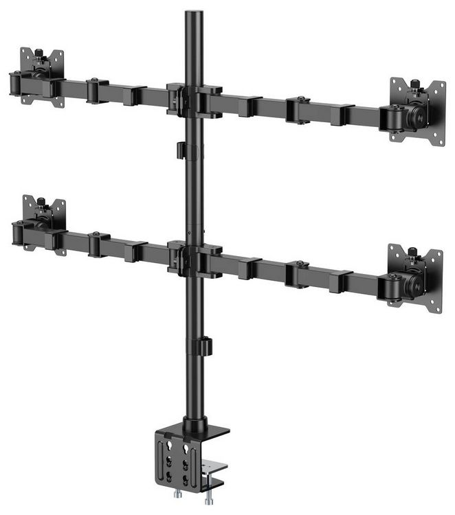 Produktbild: SpeaKa Professional SP-MM-541 Monitor-Tischhalterung 4 Display(s) 43,2cm (17\") - 88,9cm (35\") Schwarz Drehbar, H&ouml;henverstellbar