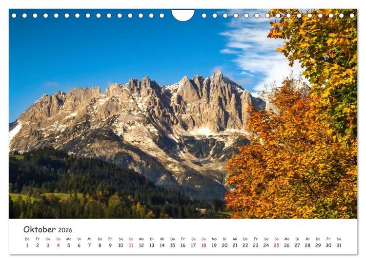 Produktbild: Kitzb&uuml;hel. Die Stadt im Herz der Alpen (Wandkalender 2026 DIN A4 quer), CALVENDO Monatskalender