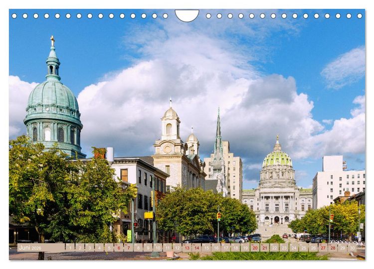 Produktbild: Pennsylvania. Die Wiege der USA zwischen Tradition und Moderne (Wandkalender 2026 DIN A4 quer), CALVENDO Monatskalender