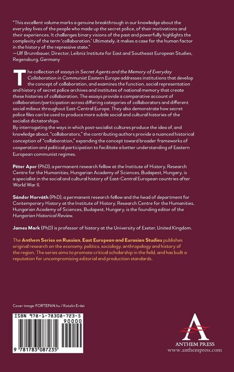 Produktbild: Secret Agents and the Memory of Everyday Collaboration in Communist Eastern Europe