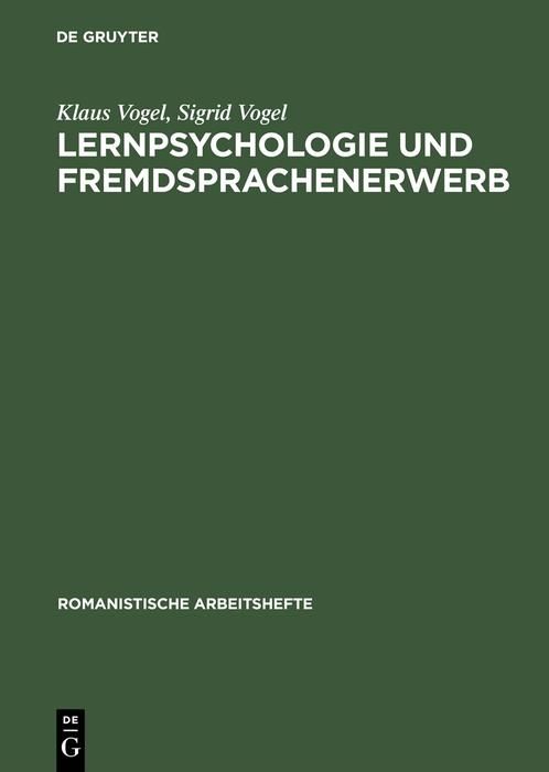 Produktbild: Lernpsychologie und Fremdsprachenerwerb